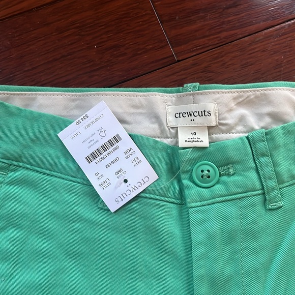 Green Crewcuts shorts size 10. NWT - Picture 2 of 4